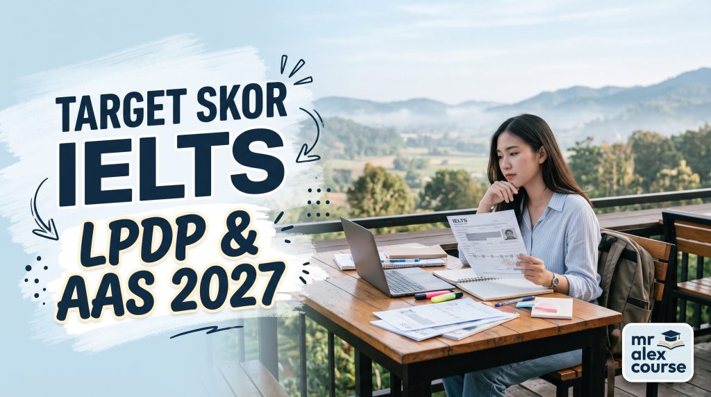 Syarat IELTS LPDP 2027 dan AAS serta target skor aman beasiswa.